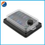 Marine Automotive Car Auto ATC ATO Blade Fuse Box Block LED Waterproof 10 Way