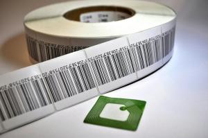 China Supermarket Anti Theft Printing EAS RF Soft Label RFID Labels With Barcode on sale