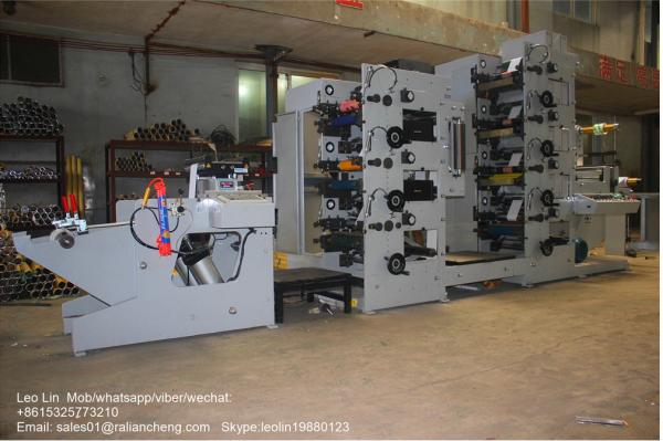 LC-3205 LABEL (LOGO) FLEXO PRINTING MACHINE 5 color station Cold stamping