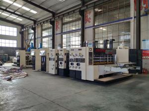 Wholesale Printing Gluing Corrugated PLC Cardboard Box Manufacturing Machine from china suppliers