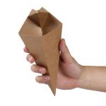 Kraft Paper Chips French Fries Boxes Take Out Containers Packaging For Pastries