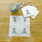 2 Ply Custom Printed Napkin Tissue Paper Color Paper 23*23 Cm 25*25 Cm