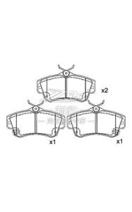 Wholesale Nissan Brake Pad Set For Akebono Braking System Teana Fmsi D815 from china suppliers