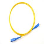 SC To SC simplex fiber optic patch cord Singlemode 9/125um yellow LSZH 3.0mm