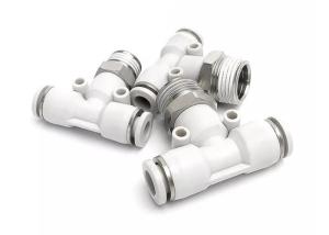 Wholesale PB T Shaped Pneumatic Quick Coupling Male Thread Positive Tee Air Connector from china suppliers