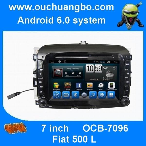 Ouchuangbo car multimedia stereo for Fiat F500 with BT radio 16GB 1024*600 USB