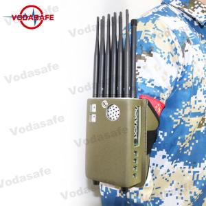 Wholesale 12W 10000mAh Portable Signal Jammer Blocker Nylon Case 2.5dbi For 5G 4G 3G from china suppliers
