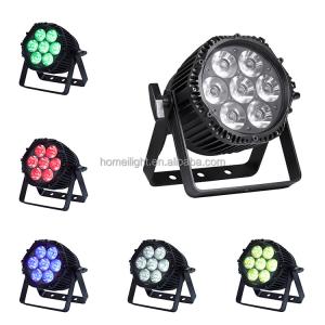 Wholesale 7pcs 18w RGBWAUV Outdoor LED Par Lights For Stage Wedding DJ from china suppliers