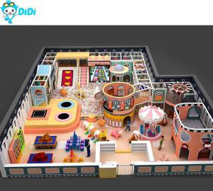 Wholesale Candy Theme Kids Soft Maze Play Slide Swing Playground Equipment Support Custom from china suppliers