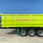 24m3 3-Axis Dump Semi-Trailer U-Shaped Bucket Standard (Size 9400mm×2400mm