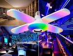 RGBW Blue-Tooth Bathroom Fan Light Music 40w 85-265V Foldable