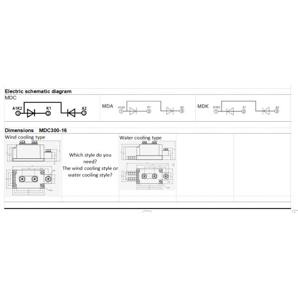 NNC Power Semiconductor Module MDC/MDK