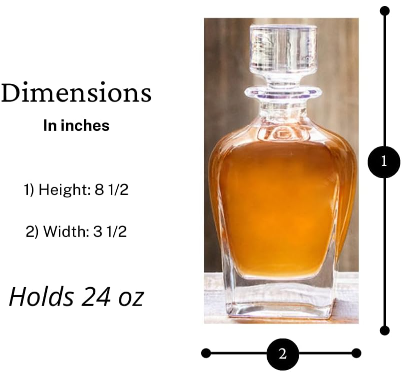 750mL Custom Glass Bottle Healthy Lead-free Material Screw Cap Transparent Leak-proof