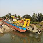 32inch Cutter Suction Dredger for River Sand 9000m3 Water Flow Diesel Engine