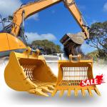 Rock Sand Screening Excavator Sieve Bucket 20 Ton For Cat Komatsu Kato