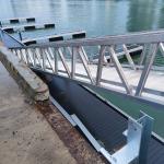 Silver Marina Gangways Aluminum Rramps With Bolts And Nuts Accessories For Yacht