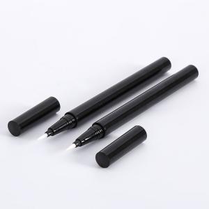 Wholesale Cosmetic packaging material for thin Eyeliner pen thin liquid Eye line pencil with steel beads empty black container from china suppliers