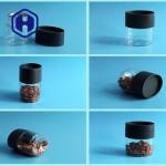 Custom Plastic Packaging Jar 13oz Flat Oval Tin Can Dry Fruit PET Storage