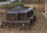 Zinc Coated Garden Wall Wire Baskets , Soil Retention Weld Mesh Panels