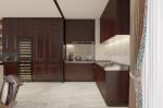 Non Formaldehyde European Style Kitchen Cabinets With Dual Function Space