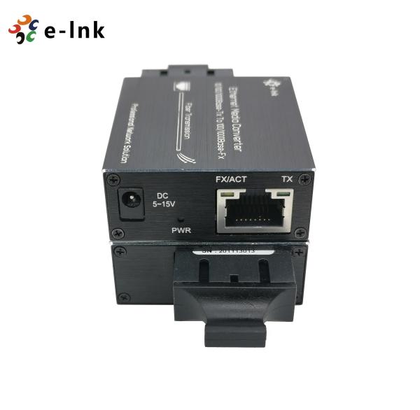 Fiber Media Converter Micro 10/100/1000M Gigabit Adaptive SC Fiber Port