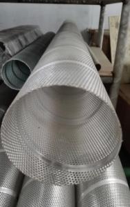 Wholesale spiral welded 304 perforated tube filter elements filter frames 304 metal pipes 316L stainless steel air center core from china suppliers