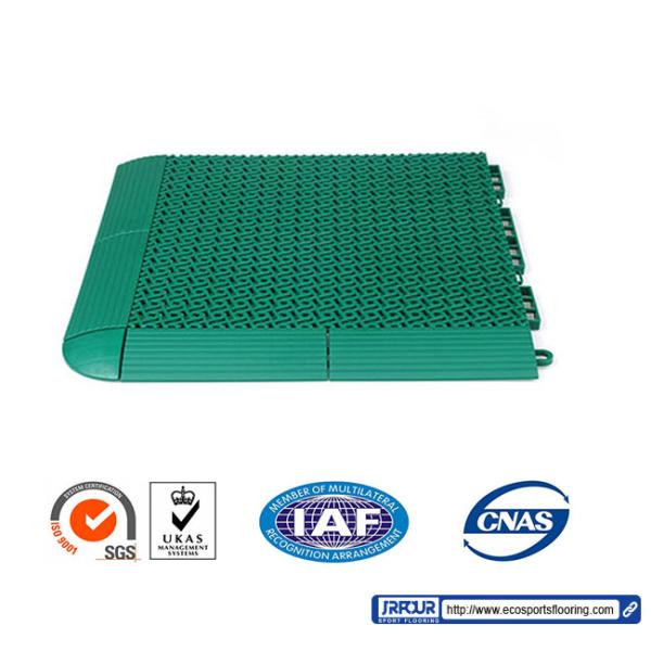 Outdoor Interlocking Rubber Floor Tiles Kindergarten Playground Plastic Flooring