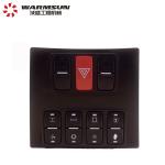Truck Crane Parts 60346000 Plastic And Copper Bus Key Panel Black For Crane
