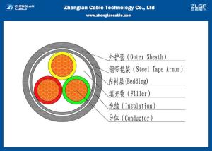 Wholesale 0.6/1KV Three Core Armoured Power Cable 0.6/1KV IEC60502 IEC60228 GB/T 12706.1-2008 Nominal Area:3*1.5~3*400mm² from china suppliers