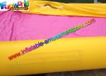 50M Single Lane Pink Inflatable Water Splash Slip Slide With Pool