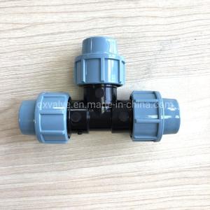 Wholesale Light Color Italy PP Compression Fittings Water Plastic 3 Way Tee Wall Thickness Pn10 from china suppliers