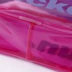 Glossy Lamination Promotional PVC Bags , Silk Screen Printing Zipper PVC Bag