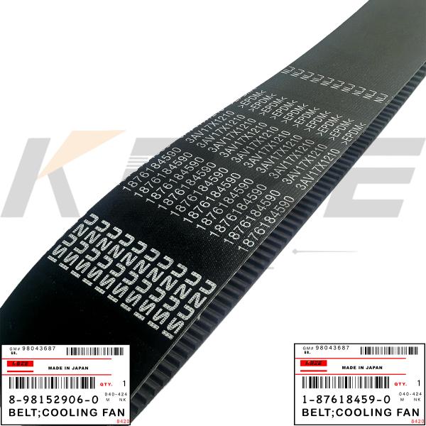 HITACHI ZAX200-5 EXCAVATOR 8-98152906-0 1-87618459-0 BELT;COOLING FAN FOR ISUZU 6BG1 6HK1 ENGINE