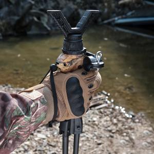 China 40 Inches Folded Camo Handle Shooting Tripods 62 Inches Extended Length For Fishing Rods on sale