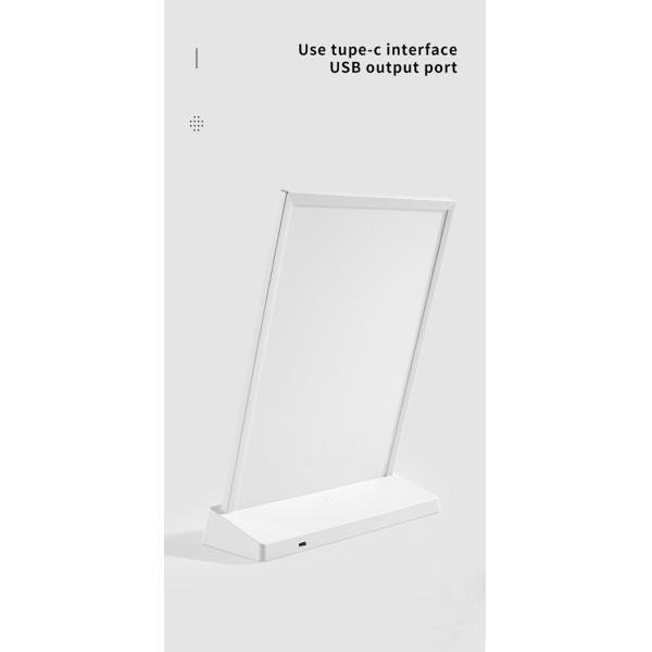 A4 Size LED Menu Stand Countertop Acrylic Holder Display With 7 Colors