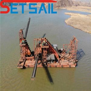 Wholesale Chain Bucket Sand Dredger for River Sand and Gold Dredging Depth 8m-28m High Capacity from china suppliers