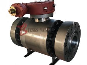 Wholesale 2500LB Trunnion Ball Valve Forged Steel A105 Soft Seated 3PC Split Body Flanged RTJ from china suppliers