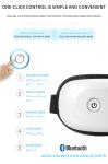 Rechargeable Steaming Eye Massager with Heat for Relaxation and Stress Relief