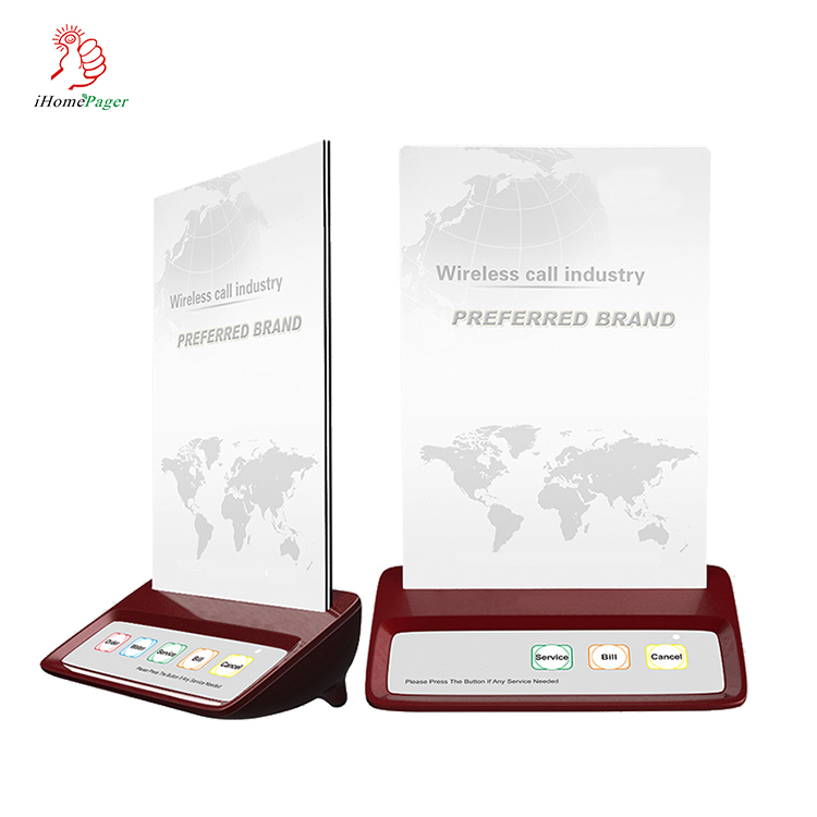 Good quality wireless restaurant digital screen display waiter table calling system