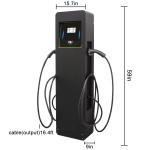380V Dual Gun EVSE Charging Station 22KW 44kW Type 2 EV Cable EV Fast Charger