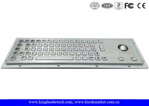Wholesale NEMA4 Ruggedized Trackball Panel Mount Keyboard With 64 Full Travel Keys from china suppliers
