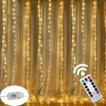 3M LED USB Power Remote Control Curtain Fairy Lights Christmas Garland Lights