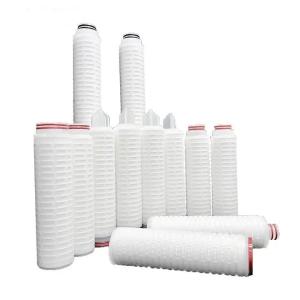 Wholesale High Flow Rate PFA Pleated Filter Cartridge 0.1 0.22 0.45 Micron for Liquid Filtration from china suppliers