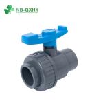 Plastic Irrigation Union PVC CPVC UPVC Flexible Ball Valve with Straight Through