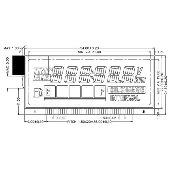 Custom HTN LCD Display Modules 1.3 Inch 7 Segment Calculator with High Brightness 350cd/m2 Mass Supply by ST7789