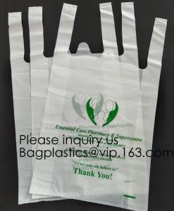 Wholesale Cheap T-Shirt Compostable Bags Biodegradable Bag For Food, T-Shirt Garment Plastic Bags Compostable 100% Biodegradable from china suppliers