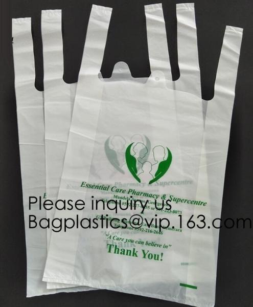 Cheap T-Shirt Compostable Bags Biodegradable Bag For Food, T-Shirt Garment