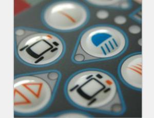 Wholesale Waterproof Prototype Single Membrane Switch Keypad With 3M467 / 3M468 Adhesive from china suppliers