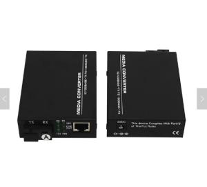 Wholesale 100M single Fiber Ethernet Media Converter with external power supply from china suppliers