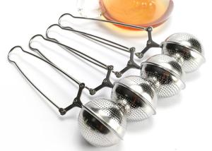 Wholesale LFGB / FDA Standard 5.0cm Fine Etching Holes Tea Ball Infuser With Snap Handle from china suppliers